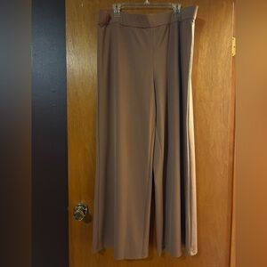 Isaac Mizrahi Brown Flowing Trousers